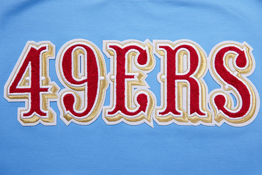 NFL SAN FRANCISCO 49ERS CLASSIC CHENILLE TEE (UNIVERSITY BLUE) - Image 7
