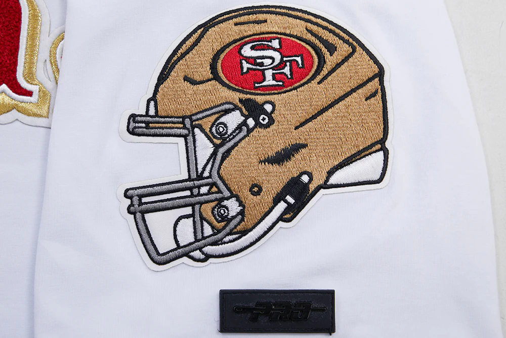 NFL SAN FRANCISCO 49ERS CLASSIC CHENILLE TEE (WHITE) - Image 6