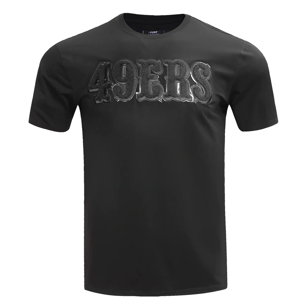 NFL SAN FRANCISCO 49ERS TRIPLE BLACK MEN'S TEE (TRIPLE BLACK)