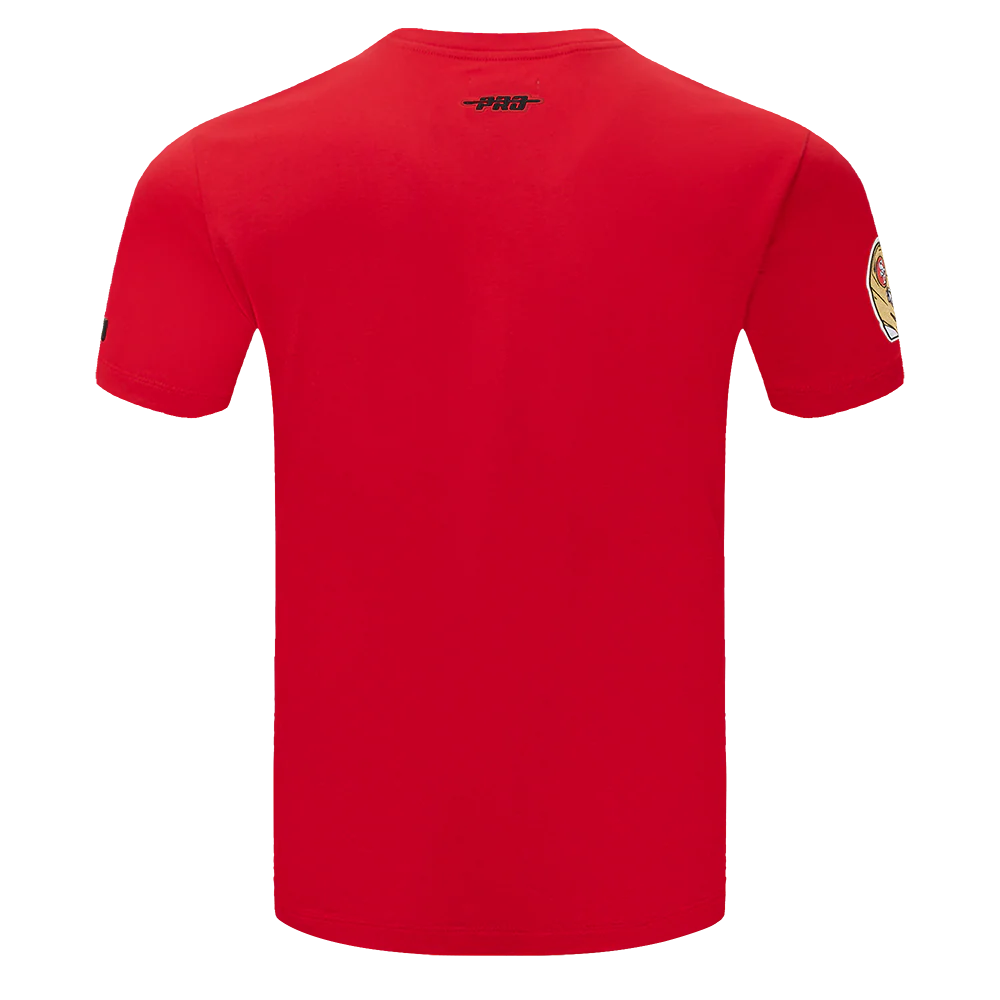 NFL SAN FRANCISCO 49ERS OLD ENGLISH MEN'S TEE (RED) - Image 3
