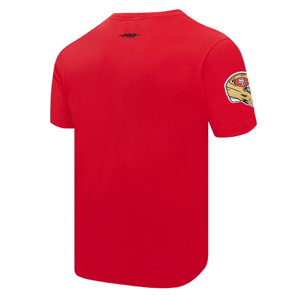 NFL SAN FRANCISCO 49ERS OLD ENGLISH MEN'S TEE (RED) - Image 4