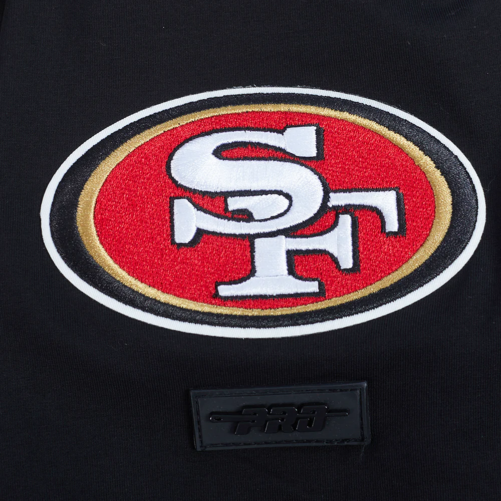 NFL SAN FRANCISCO 49ERS TEAM PENNANTS MEN'S TEE (BLACK) - Image 6