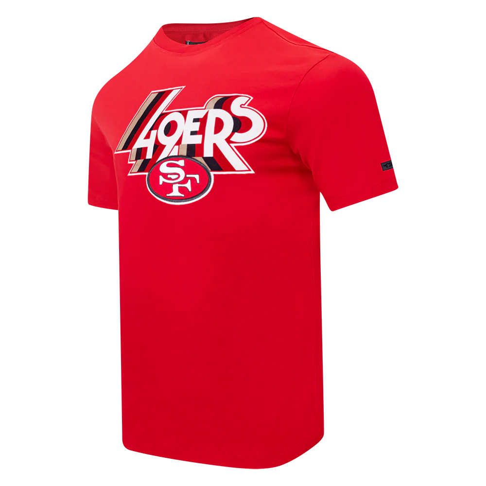 NFL SAN FRANCISCO 49ERS RETRO ELEVATION MEN'S SINGLE JERSEY TEE (RED) - Image 2