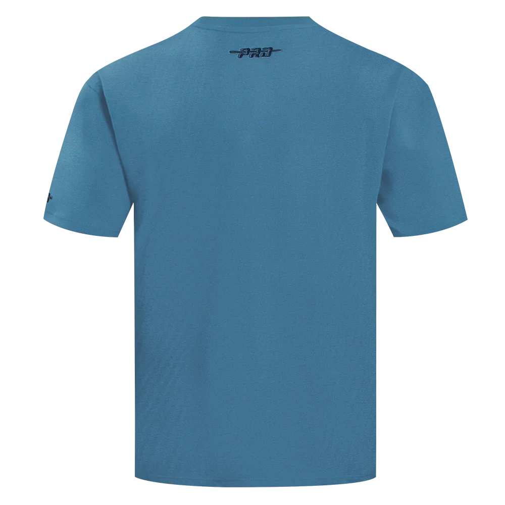NFL SAN FRANCISCO 49ERS COUNTRY CLUB MEN'S COTTON JERSEY DROP SHOULDER TEE (STEEL BLUE) - Image 3