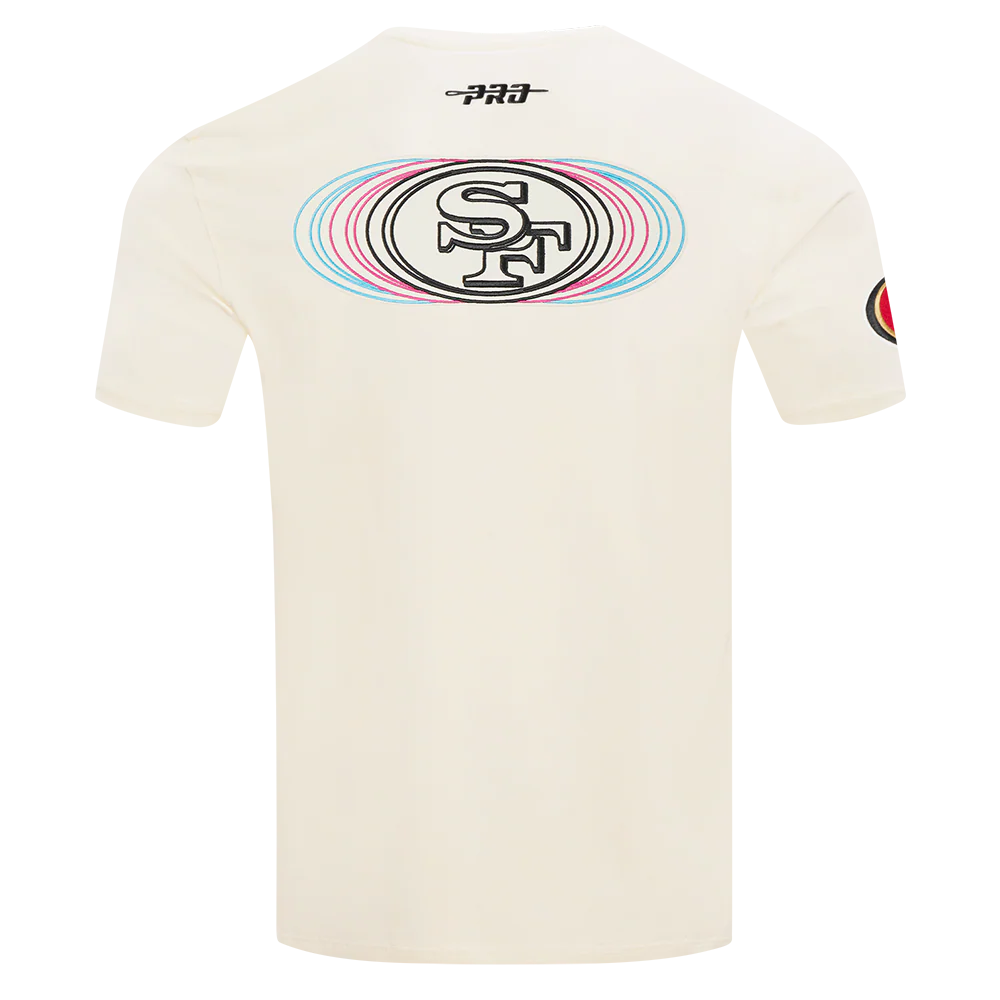 NFL SAN FRANCISCO 49ERS ECHO LOGO MEN'S SINGLE JERSEY TEE (EGGSHELL) - Image 3