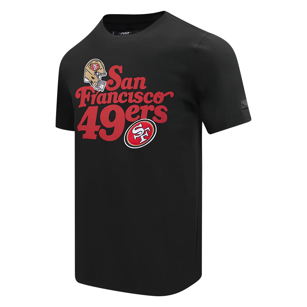 NFL SAN FRANCISCO 49ERS SOUVENIR MEN'S SINGLE JERSEY TEE (BLACK) - Image 2