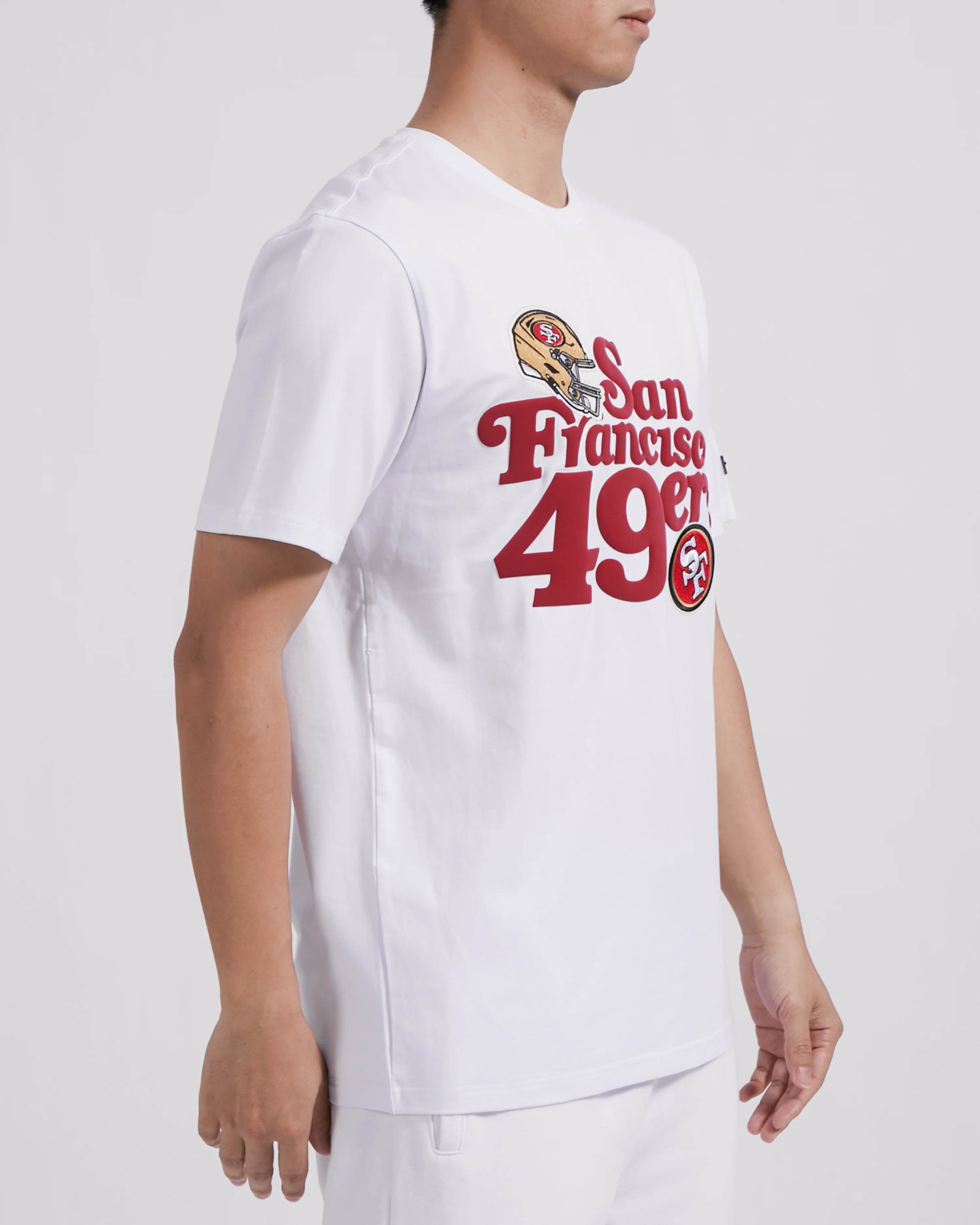 NFL SAN FRANCISCO 49ERS SOUVENIR MEN'S SINGLE JERSEY TEE (WHITE) - Image 3