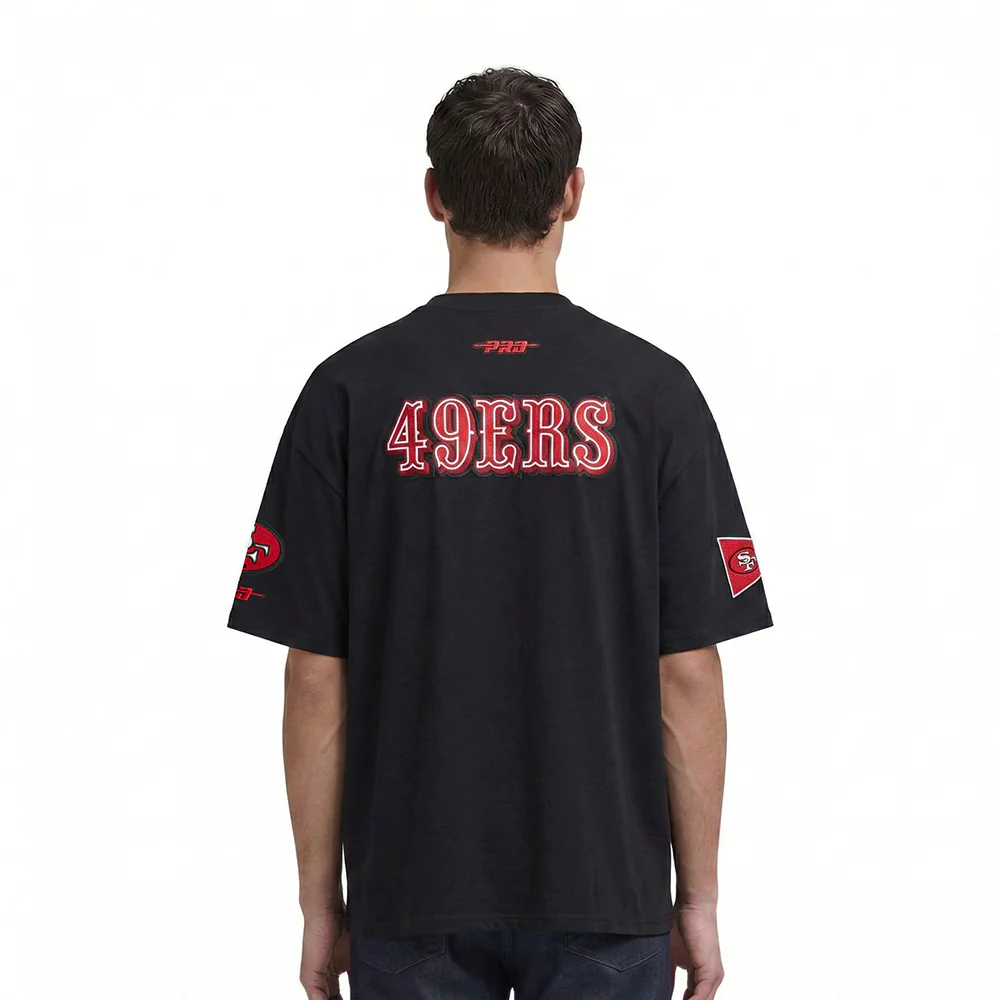 NFL SAN FRANCISCO 49ERS BEST OF MEN'S DROP SHOULDER TEE (BLACK)