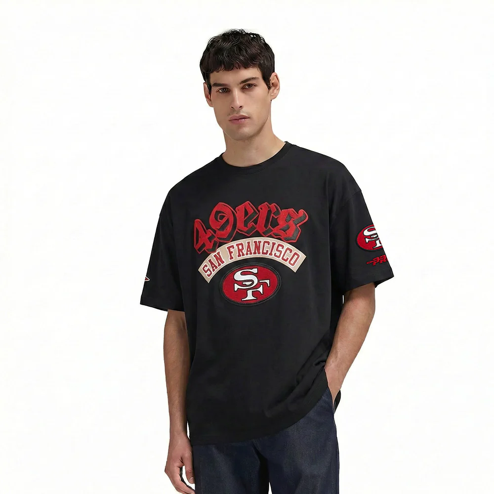 NFL SAN FRANCISCO 49ERS BEST OF MEN'S DROP SHOULDER TEE (BLACK) - Image 2