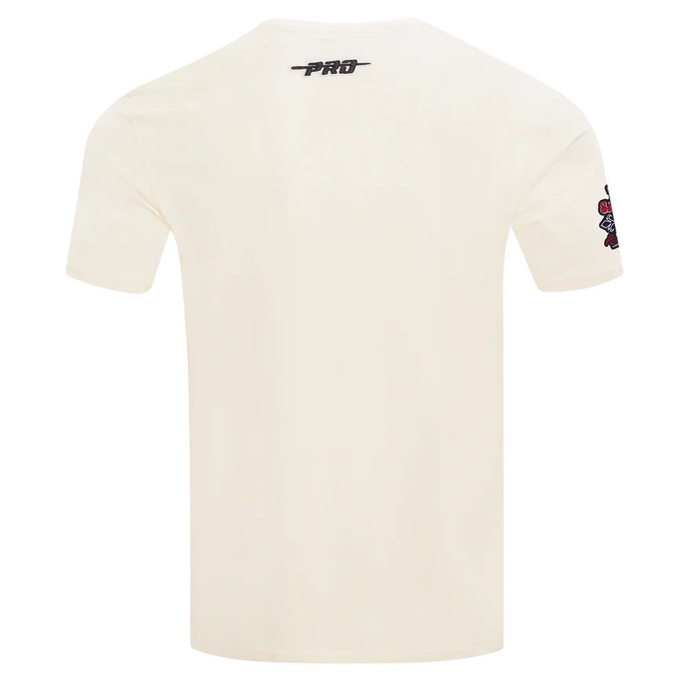 NFL SAN FRANCISCO 49ERS REBEL ATHLETICS STACKED LOGO MEN'S SJ TEE (EGGSHELL) - Image 5