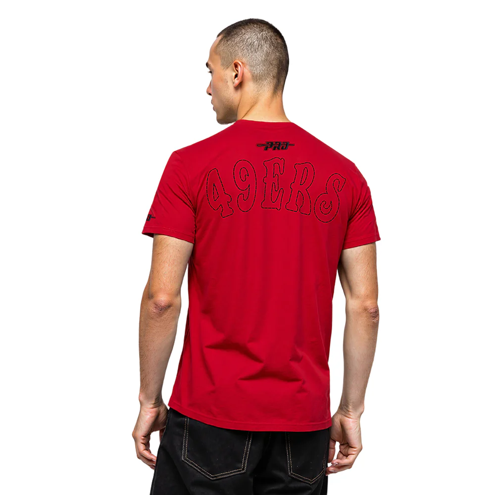 NFL SAN FRANCISCO 49ERS REBEL ATHLETICS MEN'S SJ TEE (RED) - Image 9