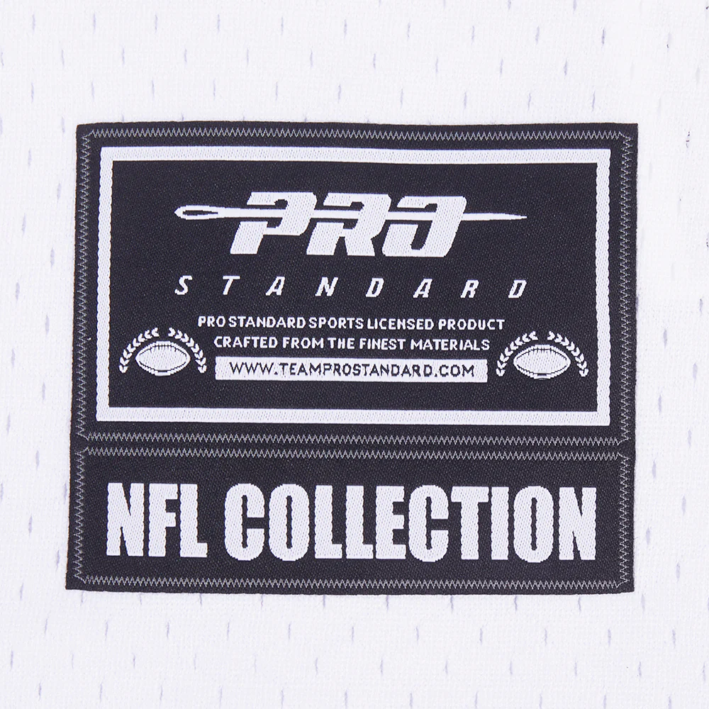 NFL SAN FRANCISCO 49ERS LETTERMAN MEN'S BUTTON DOWN MESH TOP (WHITE/BLACK/WHITE) - Image 8