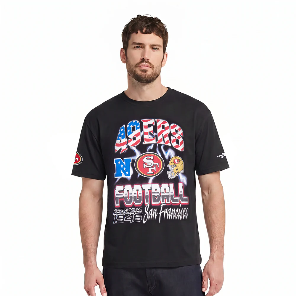 NFL SAN FRANCISCO 49ERS VICTORY MEN'S S/S TEE (BLACK)