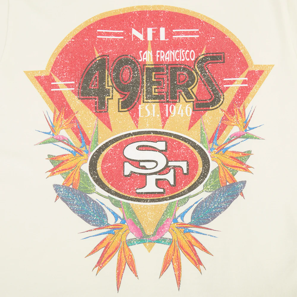 NFL SAN FRANCISCO 49ERS PARADISE MEN'S S/S TEE (EGGSHELL) - Image 5