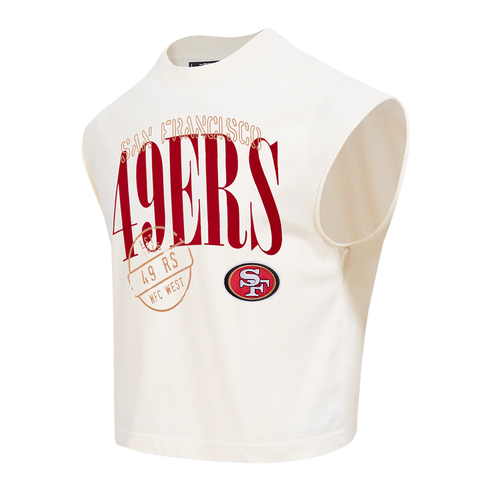 NFL SAN FRANCISCO 49ERS  STAMPED MEN'S S/S TEE (EGGSHELL) - Image 3