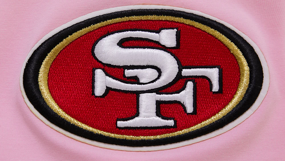 NFL SAN FRANCISCO 49ERS LOGO PRO TEAM MEN'S TEE (PINK) - Image 6