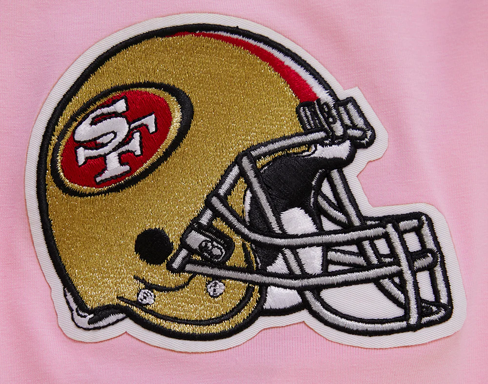 NFL SAN FRANCISCO 49ERS LOGO PRO TEAM MEN'S TEE (PINK) - Image 7