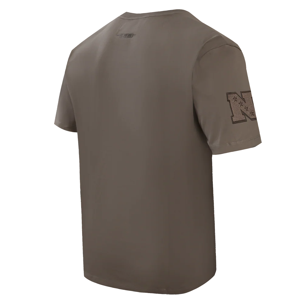 NFL SAN FRANCISCO 49ERS NEUTRAL DROP SHOULDER MEN'S TEE (DARK TAUPE) - Image 3