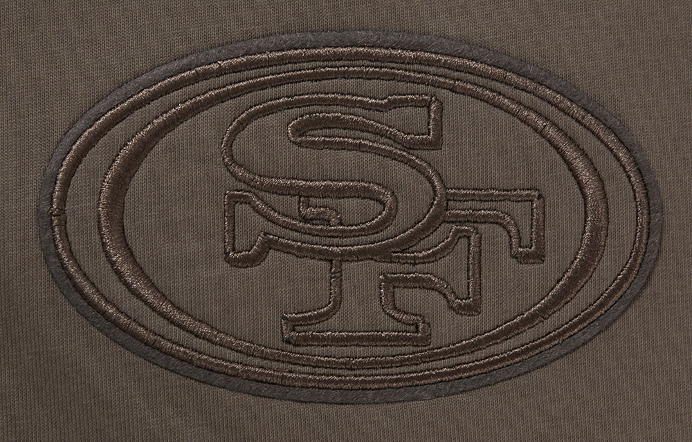 NFL SAN FRANCISCO 49ERS NEUTRAL DROP SHOULDER MEN'S TEE (DARK TAUPE) - Image 5