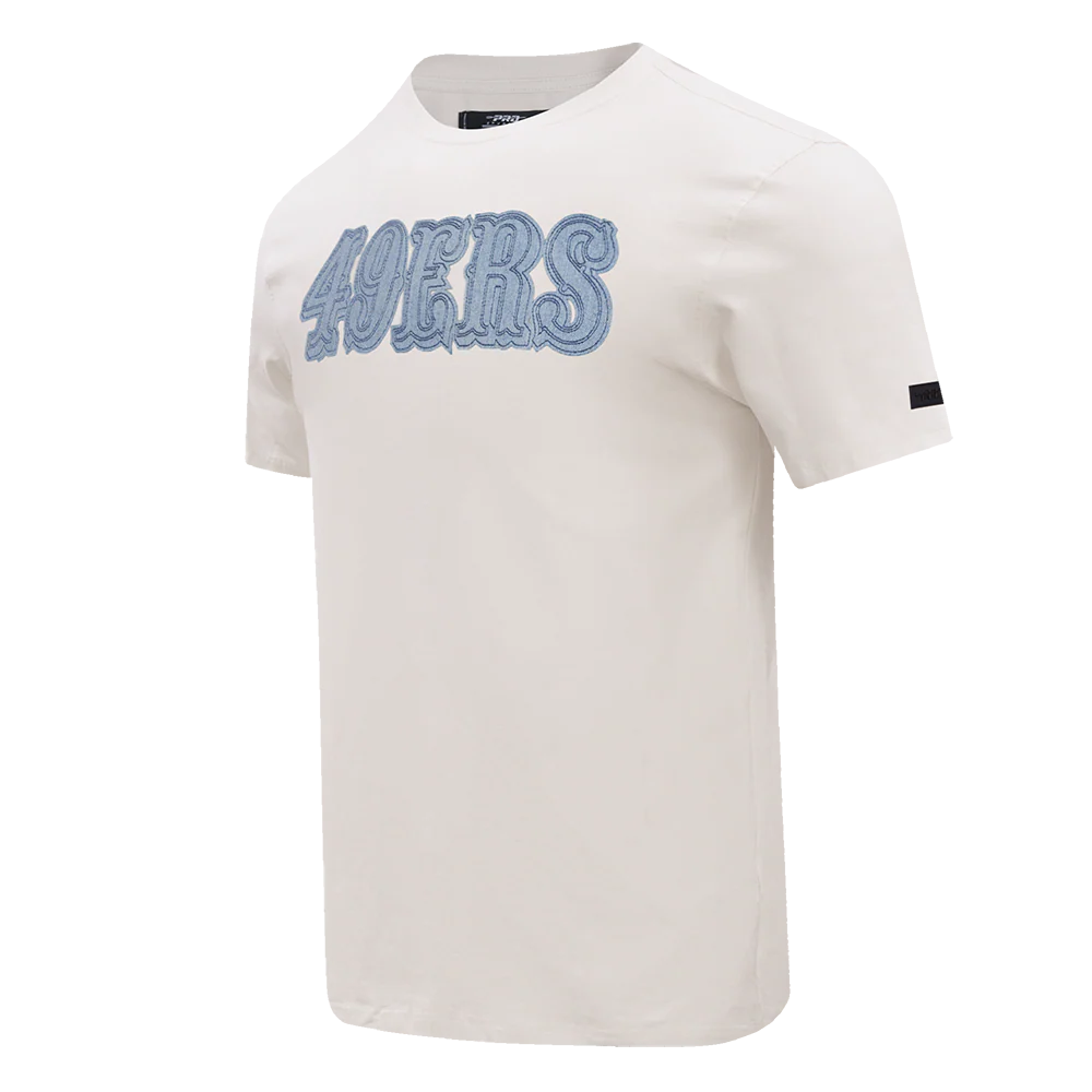 NFL SAN FRANCISCO 49ERS VARSITY BLUES MEN'S TEE (LINEN) - Image 2
