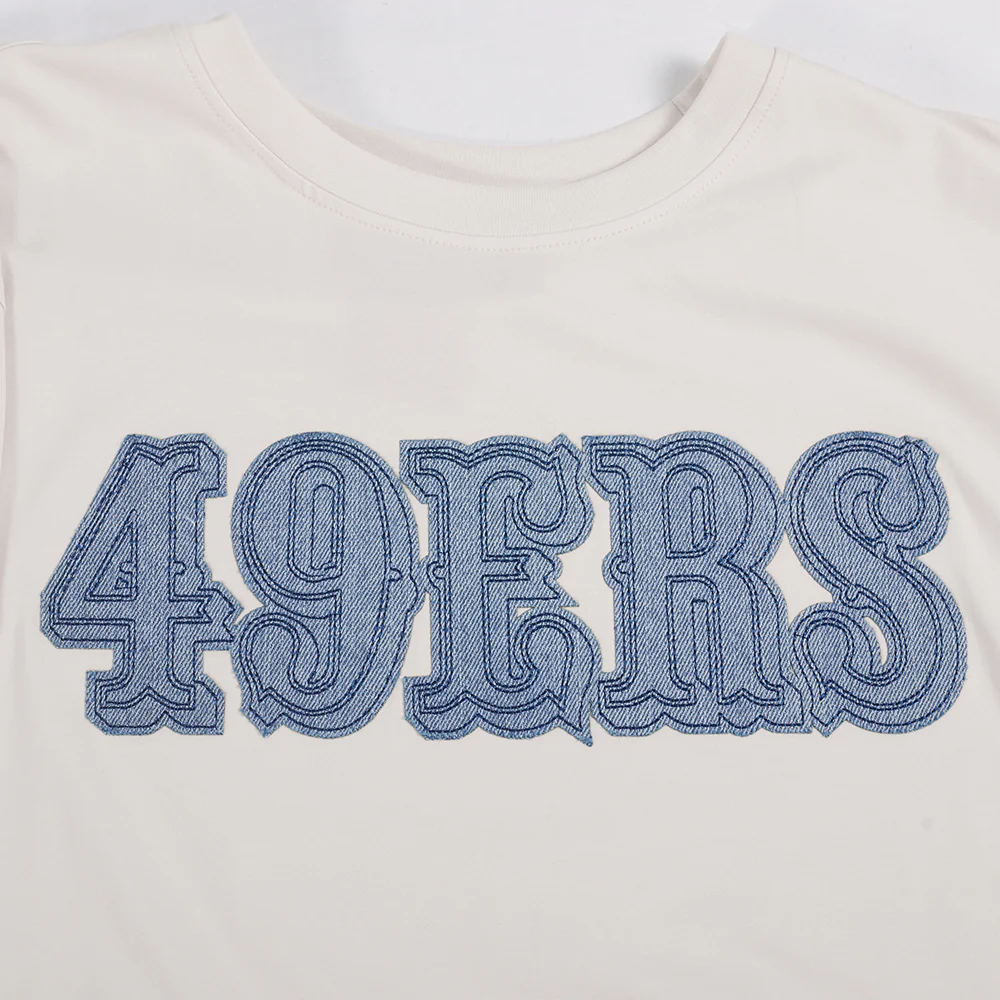 NFL SAN FRANCISCO 49ERS VARSITY BLUES MEN'S TEE (LINEN) - Image 5