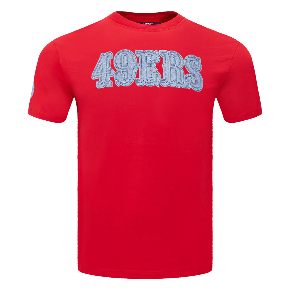 NFL SAN FRANCISCO 49ERS VARSITY BLUES MEN'S TEE (RED)