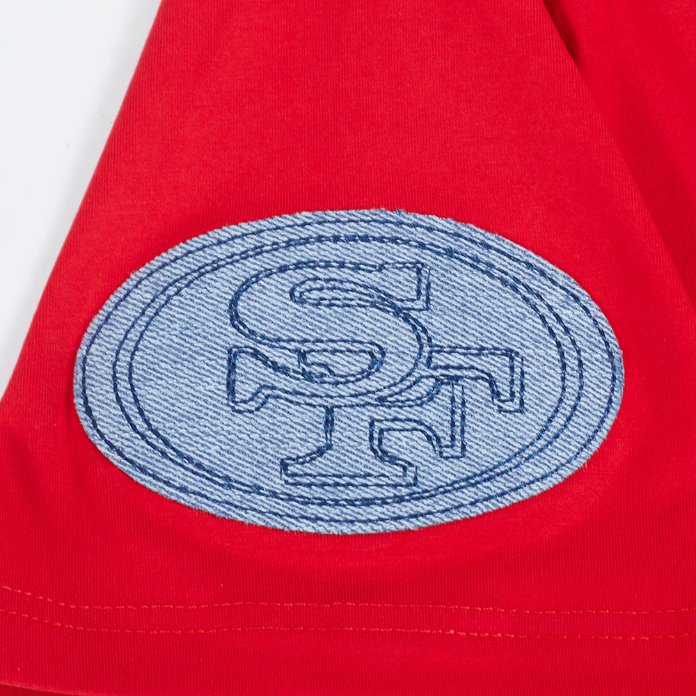 NFL SAN FRANCISCO 49ERS VARSITY BLUES MEN'S TEE (RED) - Image 6