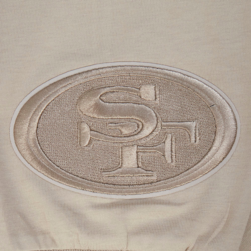 NFL SAN FRANCISCO 49ERS WINGSPAN MEN'S DROP SHOULDER LS TEE (TAUPE) - Image 6
