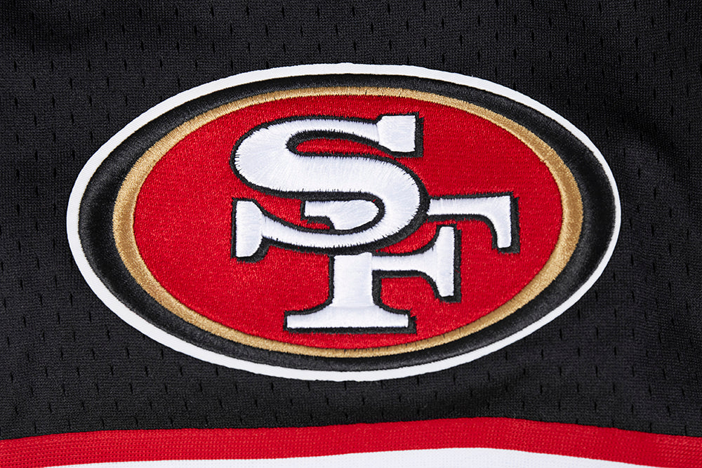 NFL SAN FRANCISCO 49ERS CLASSIC MEN'S MESH SHORT (BLACK/RED) - Image 5