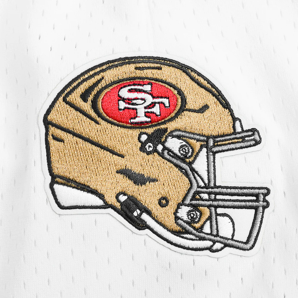 NFL SAN FRANCISCO 49ERS CLASSIC MESH MEN'S SHORT (WHITE/RED) - Image 5