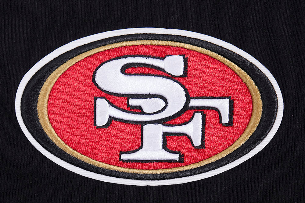 NFL SAN FRANCISCO 49ERS SCRIPT TAIL MEN'S DOUBLE KNIT 2.0 SHORT (BLACK/RED) - Image 11