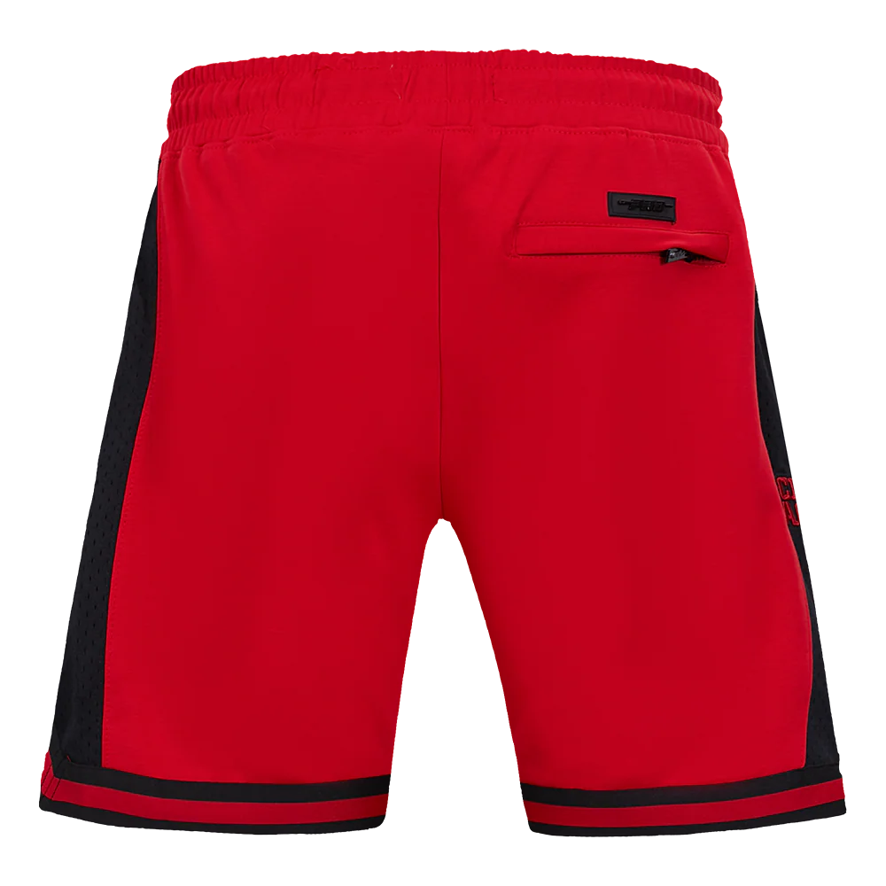 NFL SAN FRANCISCO 49ERS SCRIPT TAIL MEN'S DOUBLE KNIT 2.0 SHORT (RED/BLACK) - Image 3