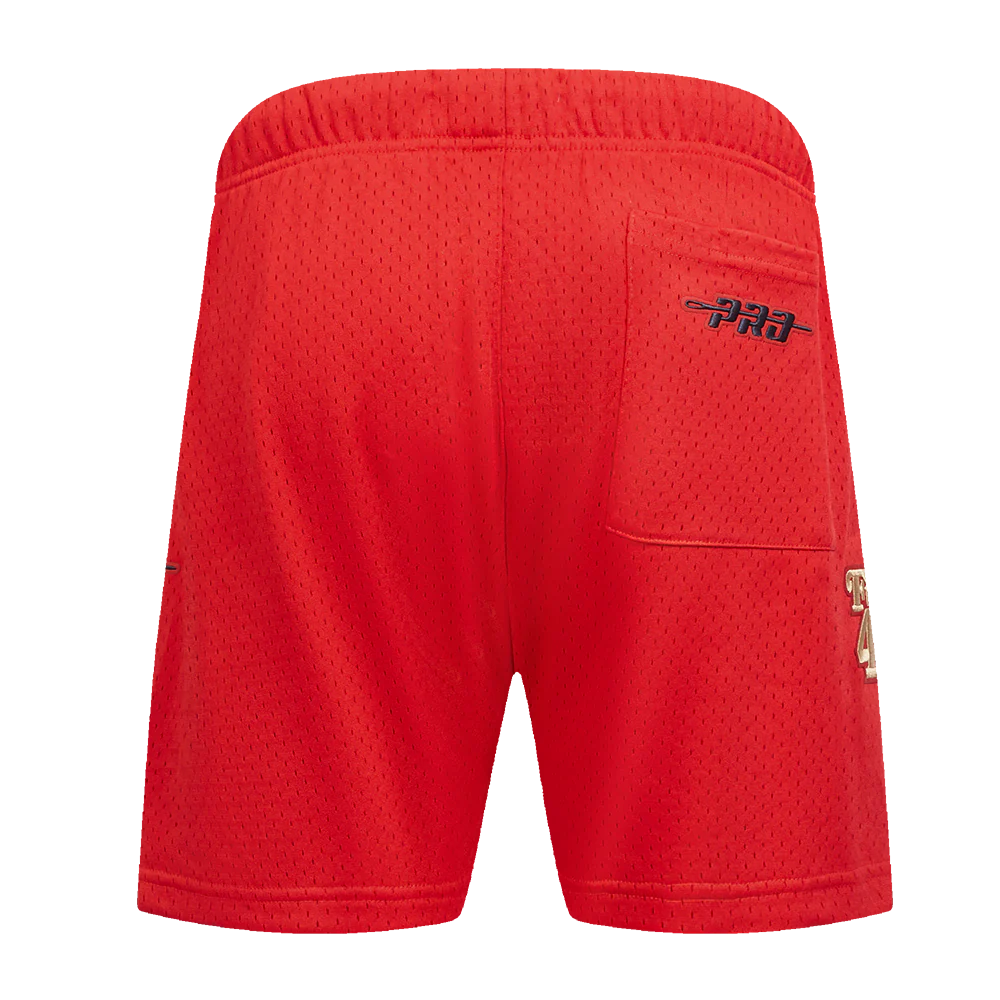 NFL SAN FRANCISCO 49ERS SOUVENIR MEN'S MESH SHORT (RED) - Image 10