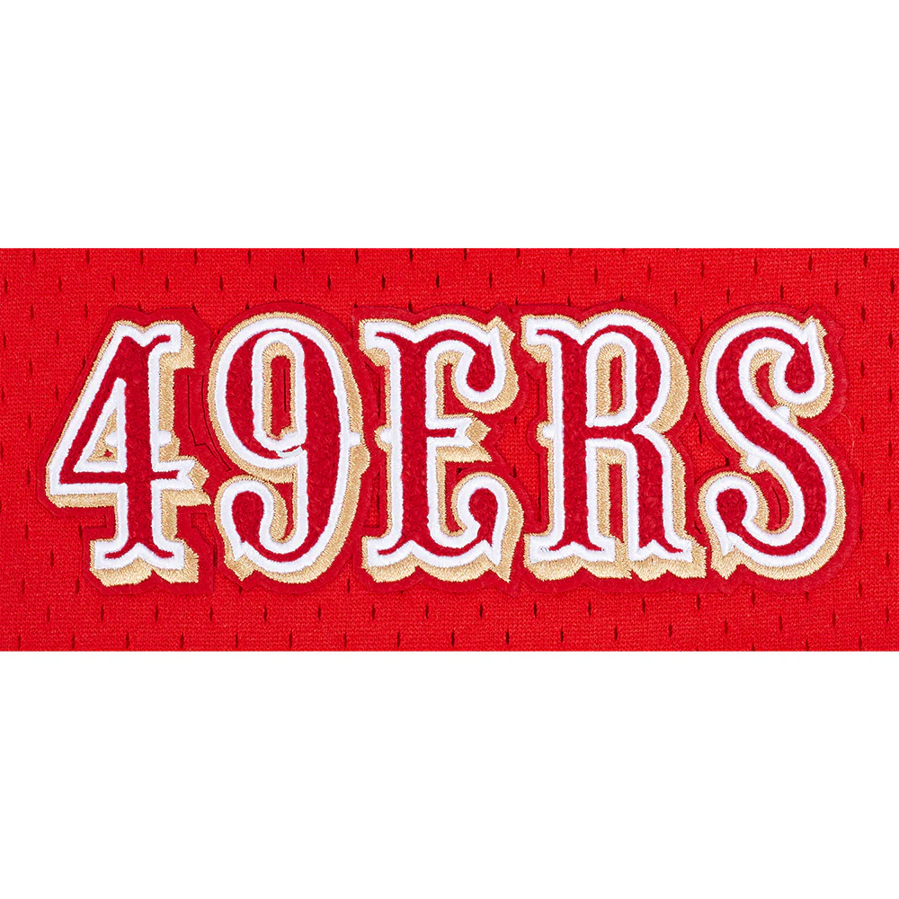 NFL SAN FRANCISCO 49ERS SOUVENIR MEN'S MESH SHORT (RED) - Image 13