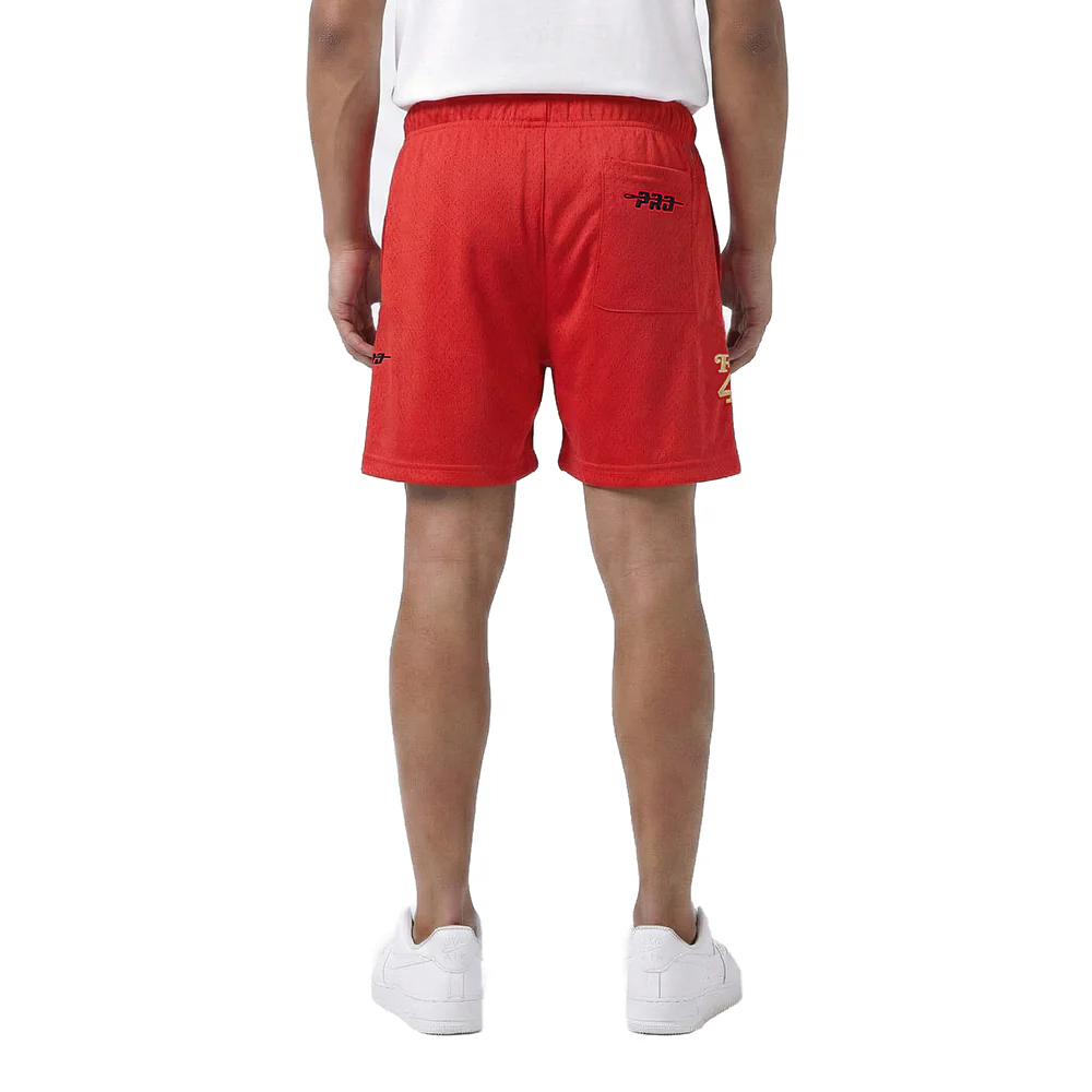 NFL SAN FRANCISCO 49ERS SOUVENIR MEN'S MESH SHORT (RED) - Image 2