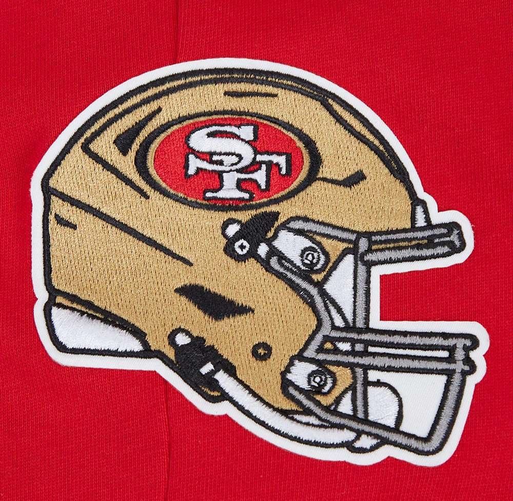 NFL SAN FRANCISCO 49ERS SCRIPT TAIL MEN'S RIB FLEECE SWEATPANT (RED/BLACK) - Image 12