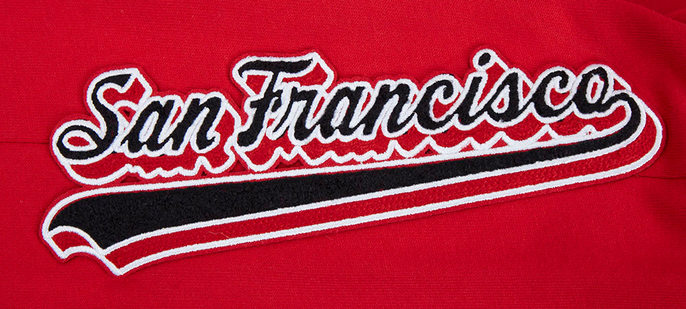 NFL SAN FRANCISCO 49ERS SCRIPT TAIL MEN'S RIB FLEECE SWEATPANT (RED/BLACK) - Image 13