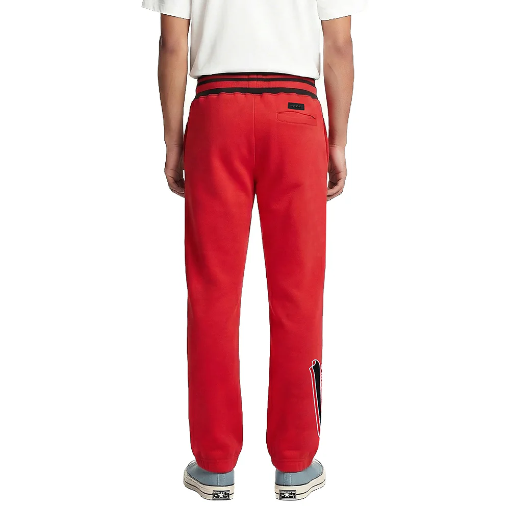 NFL SAN FRANCISCO 49ERS SCRIPT TAIL MEN'S RIB FLEECE SWEATPANT (RED/BLACK) - Image 2