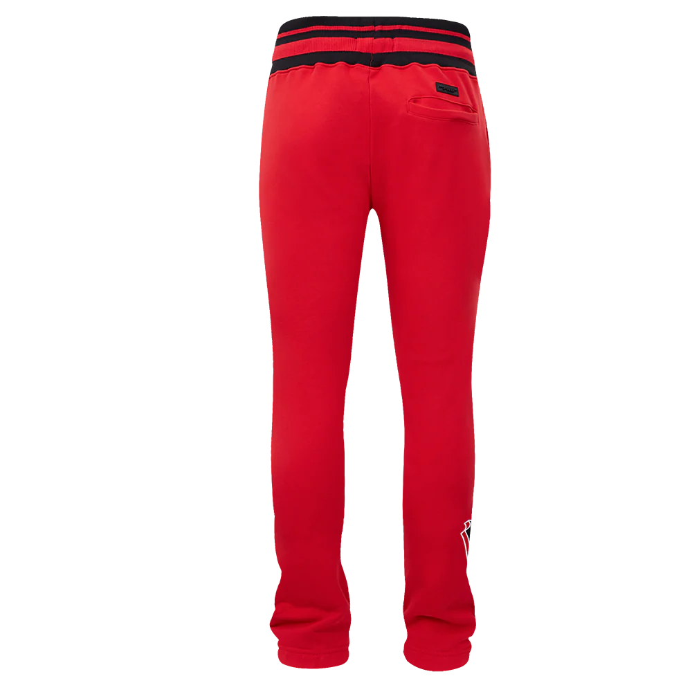 NFL SAN FRANCISCO 49ERS SCRIPT TAIL MEN'S RIB FLEECE SWEATPANT (RED/BLACK) - Image 6
