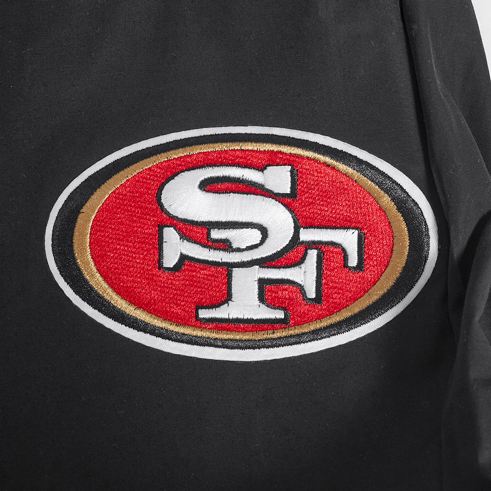NFL SAN FRANCISCO 49ERS CLASSIC WIND SUIT MEN'S WOVEN PANT (BLACK) - Image 5
