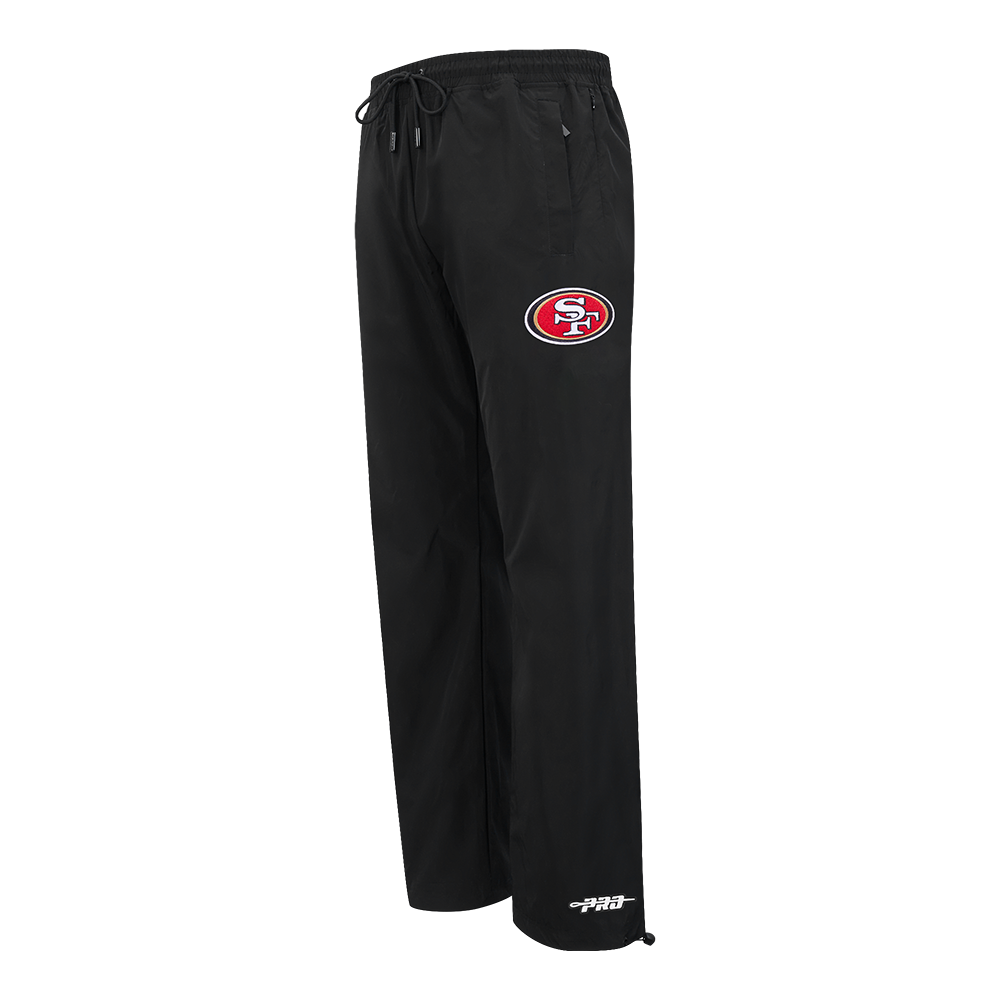 NFL SAN FRANCISCO 49ERS PRE GAME MEN'S NYLON PANT (BLACK) - Image 4