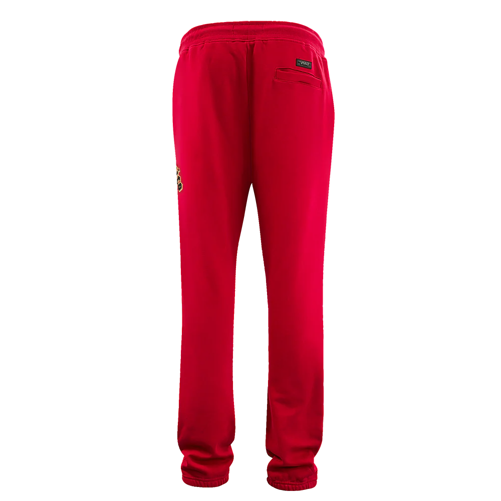 NFL SAN FRANCISCO 49ERS OLD ENGLISH MEN'S SWEATPANT (RED) - Image 4
