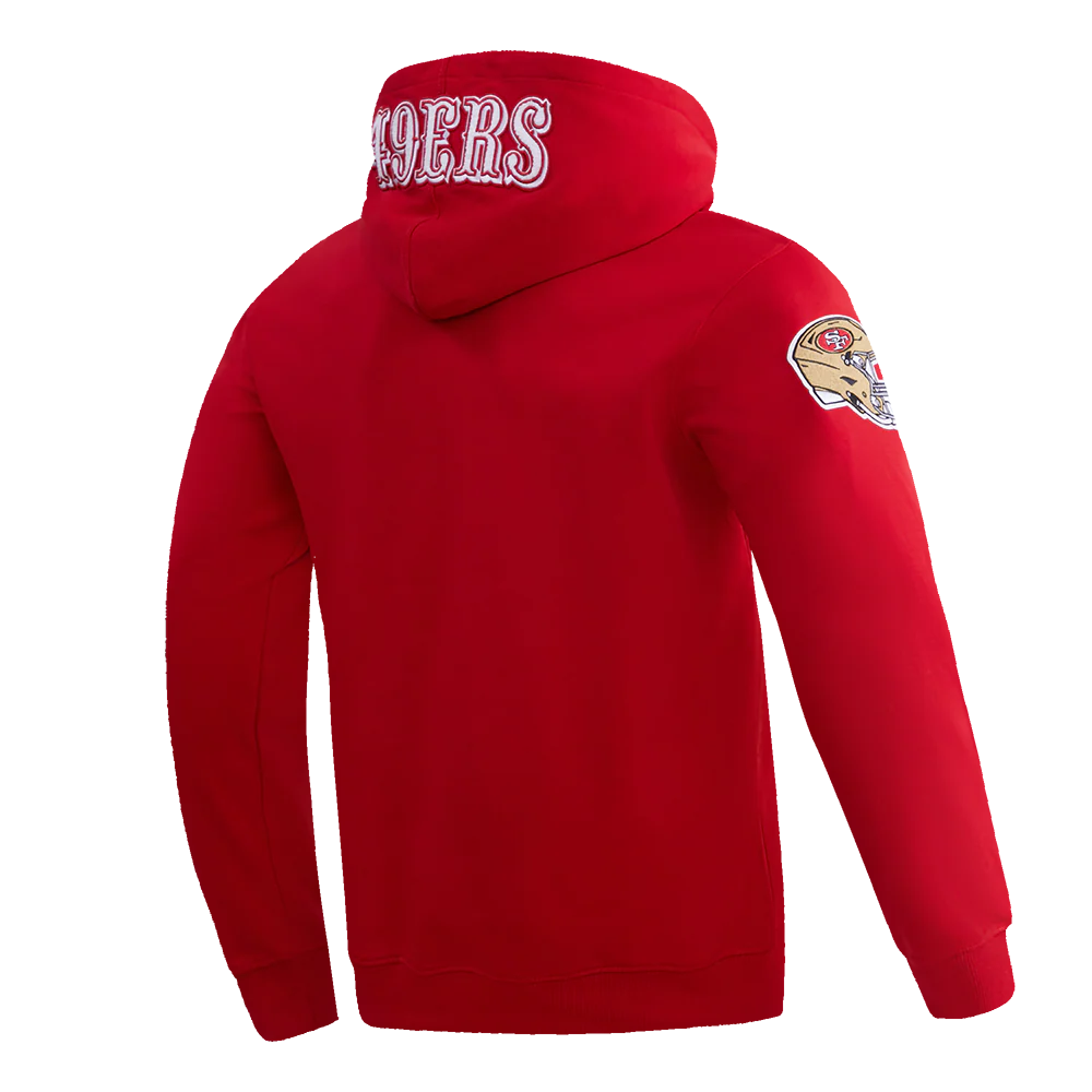 NFL SAN FRANCISCO 49ERS CHRISTIAN McCAFFREY #23 MEN'S PULLOVER HOODIE (RED) - Image 3