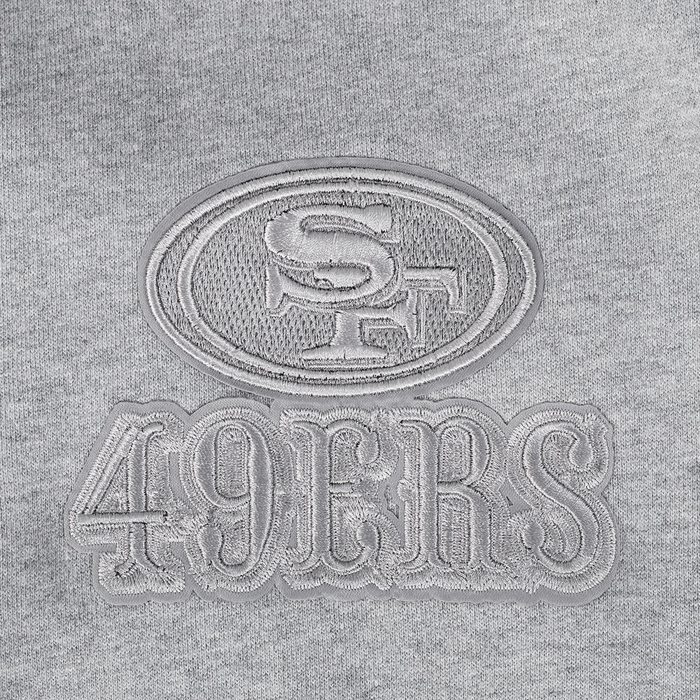 NFL SAN FRANCISCO 49ERS REVERSE FRENCH TERRY MEN'S COLOR BLOCK FLEECE PULLOVER HOODIE - Image 6