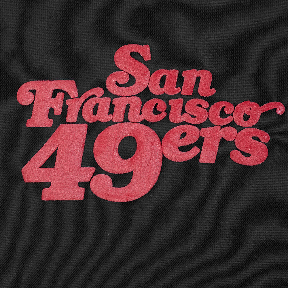 NFL SAN FRANCISCO 49ERS SOUVENIR MEN'S FLEECE PULLOVER HOODIE (BLACK) - Image 12