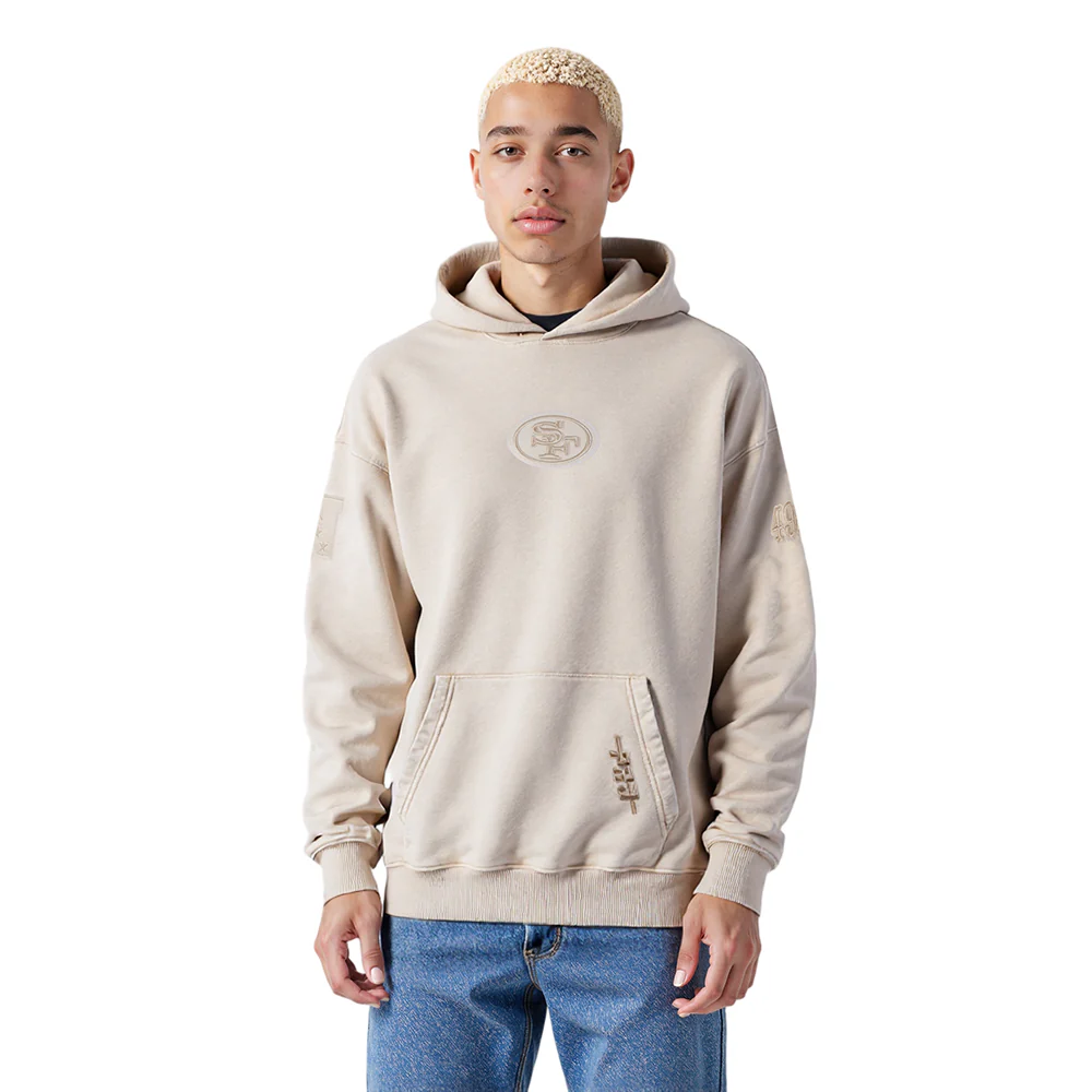 NFL SAN FRANCISCO 49ERS WASHED CLASSIC MEN'S ENZYME WASH DROP SHOULD (WASHED WARM SLATE) - Image 8