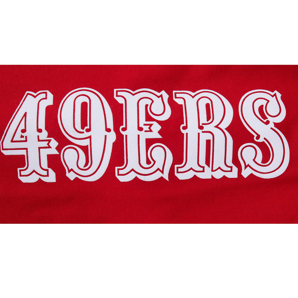 NFL SAN FRANCISCO 49ERS BORN FOR SPORT MEN'S FLC PO HOODIE (Red) - Image 8