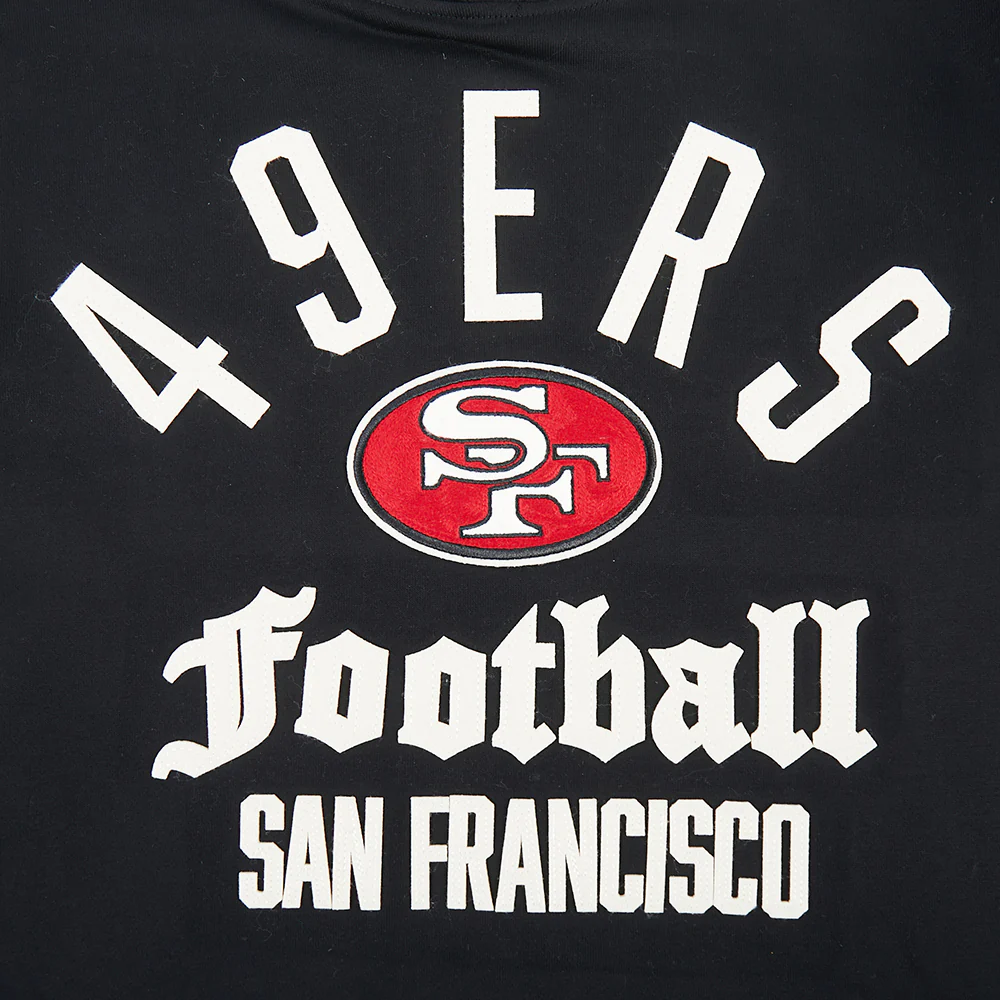 NFL SAN FRANCISCO 49ERS MODERN ORIGINALS MEN'S FLC PO HOODIE (BLACK) - Image 11