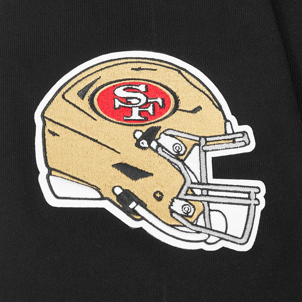 NFL SAN FRANCISCO 49ERS CITY ARCH MEN'S FLC 1/4 ZIP (BLACK) - Image 5