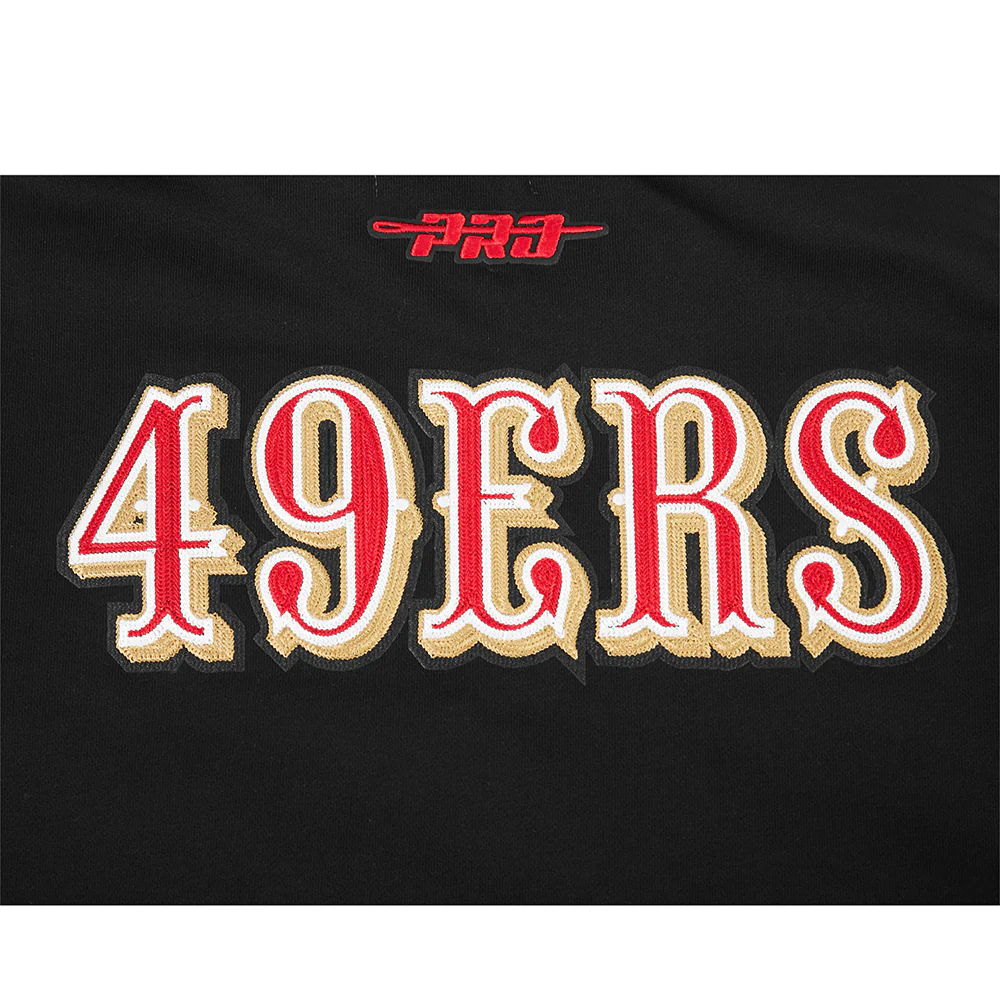NFL SAN FRANCISCO 49ERS CITY ARCH MEN'S FLC 1/4 ZIP (BLACK) - Image 8